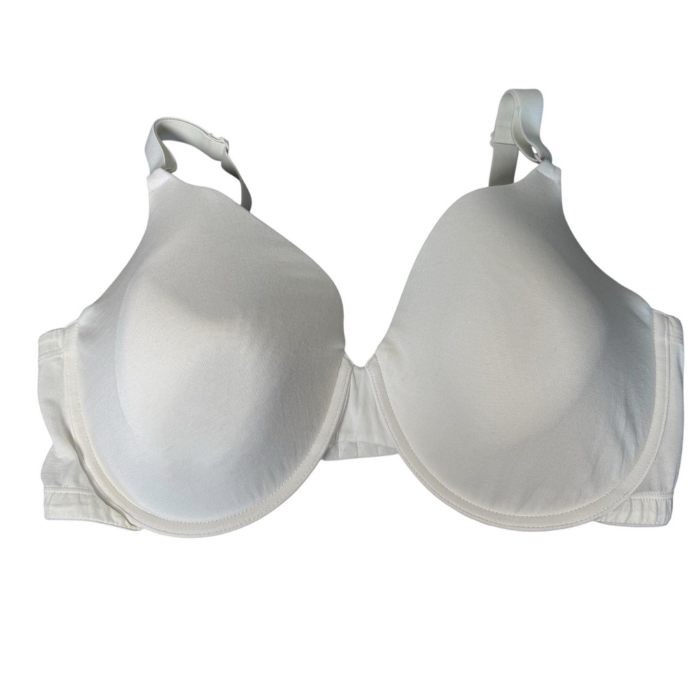 Fruit Of‎ The Loom White Cotton Underwired T Shirt Bra Women's Size 42DD FT797PK